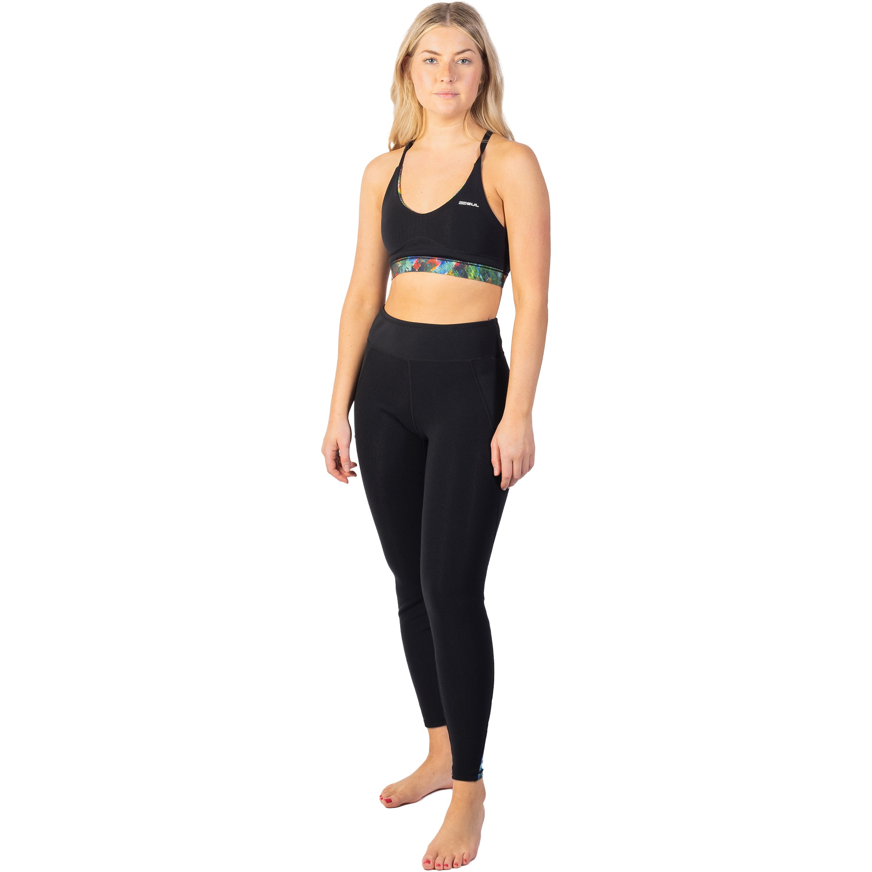 2025 Gul Leggings Luna7 Sup Donna La8301-c1 - Nero / Jungle